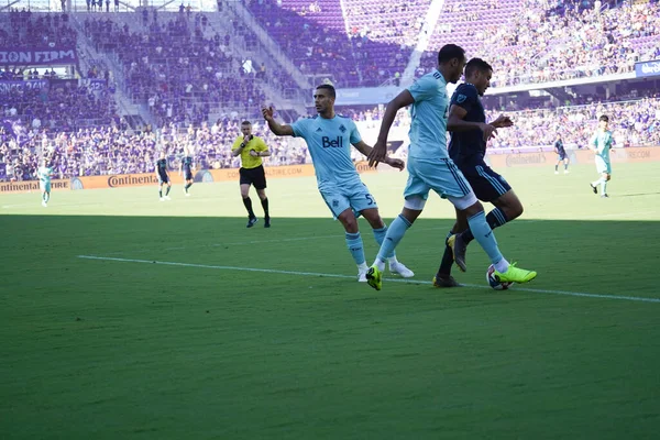 Orlando City Organiseert Vancouver Whitecaps Het Orlando City Stadium Zaterdag — Stockfoto