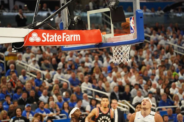 Orlando Magic Hosts Toronto Rapters Nba Playoff Amway Arena Orlando — Φωτογραφία Αρχείου