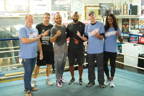 Boxer Keith One Time Thurman Tijdens Een Persconferentie Zijn Gym — Stockfoto