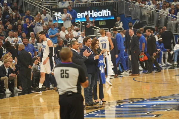 Orlando Magic Acoge Los Toronto Rapters Durante Primera Ronda Playoffs —  Fotos de Stock