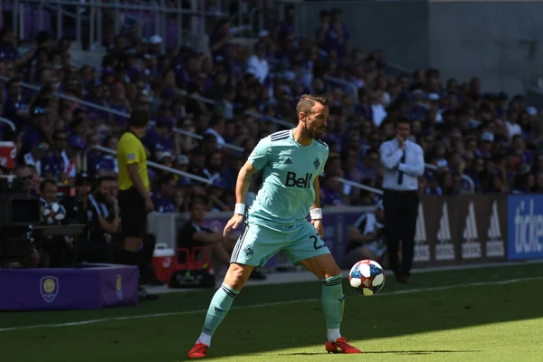 Orlando City Acoge Vancouver Whitecaps Orlando City Stadium Sábado Abril —  Fotos de Stock