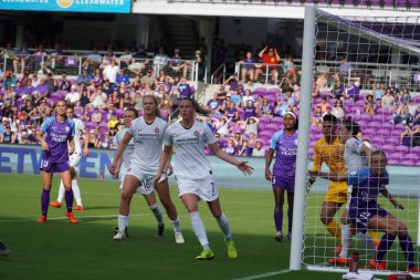 Orlando Pride 14 Nisan 2019 'da Orlando City Stadyumu' nda Portand Thorns 'a ev sahipliği yapmaktadır. Fotoğraf: Marty Jean-Louis