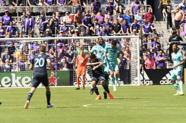 Orlando City SC 20 Nisan 2019 'da Orlando City Stadyumu' nda Vancouver Whitecaps 'a ev sahipliği yapıyor. Fotoğraf: Marty Jean-Louis