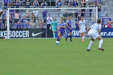 Orlando Pride 14 Nisan 2019 'da Orlando City Stadyumu' nda Portand Thorns 'a ev sahipliği yapmaktadır. Fotoğraf: Marty Jean-Louis