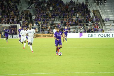 Orlando City SC, 19 Haziran 2019 Çarşamba günü Orlando 'daki Exploria Stadyumu' nda düzenlenen ABD Açık Kupası sırasında New England Devrimi 'ne ev sahipliği yaptı. Fotoğraf: Marty Jean-Louis