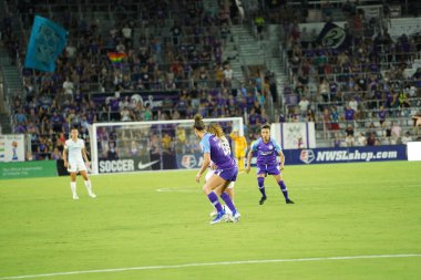 Orlando Pride 20 Temmuz 2019 tarihinde Florida Exploria Stadyumu 'nda Sky Blue FC' ye ev sahipliği yapmaktadır. Fotoğraf: Marty Jean-Louis