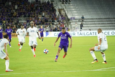 Orlando City SC, 19 Haziran 2019 Çarşamba günü Orlando 'daki Exploria Stadyumu' nda düzenlenen ABD Açık Kupası sırasında New England Devrimi 'ne ev sahipliği yaptı. Fotoğraf: Marty Jean-Louis