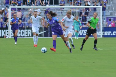 Orlando Pride 14 Nisan 2019 'da Orlando City Stadyumu' nda Portand Thorns 'a ev sahipliği yapmaktadır. Fotoğraf: Marty Jean-Louis