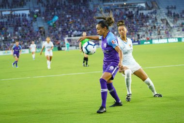 Orlando Pride 20 Temmuz 2019 tarihinde Florida Exploria Stadyumu 'nda Sky Blue FC' ye ev sahipliği yapmaktadır. Fotoğraf: Marty Jean-Louis