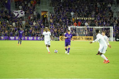 Orlando City SC, 19 Haziran 2019 Çarşamba günü Orlando 'daki Exploria Stadyumu' nda düzenlenen ABD Açık Kupası sırasında New England Devrimi 'ne ev sahipliği yaptı. Fotoğraf: Marty Jean-Louis