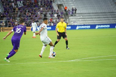 Orlando City SC, 19 Haziran 2019 Çarşamba günü Orlando 'daki Exploria Stadyumu' nda düzenlenen ABD Açık Kupası sırasında New England Devrimi 'ne ev sahipliği yaptı. Fotoğraf: Marty Jean-Louis