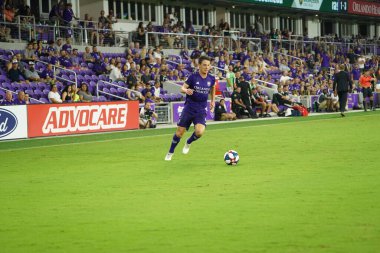 Orlando City, 3 Temmuz 2019 Çarşamba günü Orlando Florida 'daki Exploria Stadyumu' nda Philadelphia Union 'a ev sahipliği yaptı. Fotoğraf: Marty Jean-Louis
