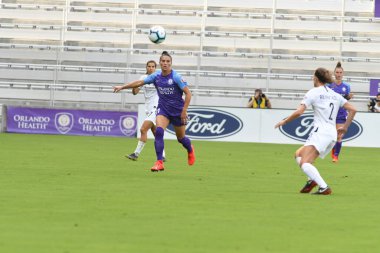 Orlando Pride 14 Nisan 2019 'da Orlando City Stadyumu' nda Portand Thorns 'a ev sahipliği yapmaktadır. Fotoğraf: Marty Jean-Louis