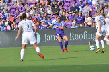 Orlando Pride 14 Nisan 2019 'da Orlando City Stadyumu' nda Portand Thorns 'a ev sahipliği yapmaktadır. Fotoğraf: Marty Jean-Louis