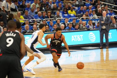 Orlando Magic 21 Nisan 2019 tarihinde Orlando Florida 'daki Amway Arena' da oynanan NBA Playoff 1 'de Toronto Rapters' a ev sahipliği yapıyor. Fotoğraf: Marty Jean-Louis Fotoğraf: Marty Jean-Louis