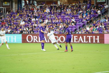 Orlando City SC, 19 Haziran 2019 Çarşamba günü Orlando 'daki Exploria Stadyumu' nda düzenlenen ABD Açık Kupası sırasında New England Devrimi 'ne ev sahipliği yaptı. Fotoğraf: Marty Jean-Louis