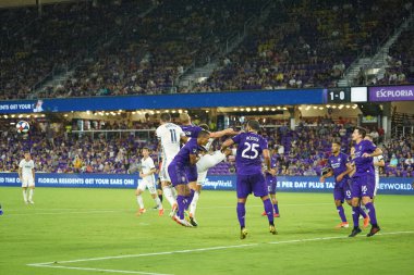 Orlando City, 3 Temmuz 2019 Çarşamba günü Orlando Florida 'daki Exploria Stadyumu' nda Philadelphia Union 'a ev sahipliği yaptı. Fotoğraf: Marty Jean-Louis