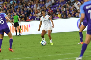 Orlando Pride 20 Temmuz 2019 tarihinde Florida Exploria Stadyumu 'nda Sky Blue FC' ye ev sahipliği yapmaktadır. Fotoğraf: Marty Jean-Louis
