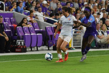 Orlando Pride 20 Temmuz 2019 tarihinde Florida Exploria Stadyumu 'nda Sky Blue FC' ye ev sahipliği yapmaktadır. Fotoğraf: Marty Jean-Louis