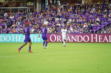 Orlando City SC, 19 Haziran 2019 Çarşamba günü Orlando 'daki Exploria Stadyumu' nda düzenlenen ABD Açık Kupası sırasında New England Devrimi 'ne ev sahipliği yaptı. Fotoğraf: Marty Jean-Louis