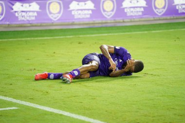 Orlando City SC, 19 Haziran 2019 Çarşamba günü Orlando 'daki Exploria Stadyumu' nda düzenlenen ABD Açık Kupası sırasında New England Devrimi 'ne ev sahipliği yaptı. Fotoğraf: Marty Jean-Louis