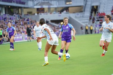 Orlando Pride 20 Temmuz 2019 tarihinde Florida Exploria Stadyumu 'nda Sky Blue FC' ye ev sahipliği yapmaktadır. Fotoğraf: Marty Jean-Louis