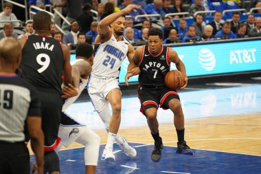 Orlando Magic 21 Nisan 2019 tarihinde Orlando Florida 'daki Amway Arena' da oynanan NBA Playoff 1 'de Toronto Rapters' a ev sahipliği yapıyor. Fotoğraf: Marty Jean-Louis Fotoğraf: Marty Jean-Louis
