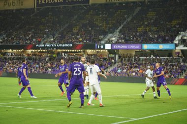 Orlando City, 3 Temmuz 2019 Çarşamba günü Orlando Florida 'daki Exploria Stadyumu' nda Philadelphia Union 'a ev sahipliği yaptı. Fotoğraf: Marty Jean-Louis