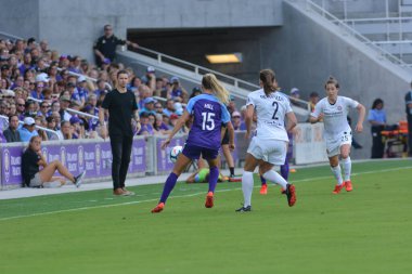 Orlando Pride 14 Nisan 2019 'da Orlando City Stadyumu' nda Portand Thorns 'a ev sahipliği yapmaktadır. Fotoğraf: Marty Jean-Louis