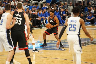 Orlando Magic 19 Nisan 2019 Cuma günü Orlando Florida 'daki Amway Arena' da düzenlenen NBA Playoff 1 'de Toronto Rapters' a ev sahipliği yapıyor. Fotoğraf: Marty Jean-Louis