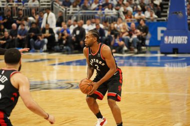 Orlando Magic 19 Nisan 2019 Cuma günü Orlando Florida 'daki Amway Arena' da düzenlenen NBA Playoff 1 'de Toronto Rapters' a ev sahipliği yapıyor. Fotoğraf: Marty Jean-Louis