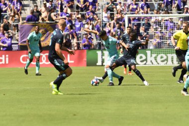 Orlando City SC 20 Nisan 2019 'da Orlando City Stadyumu' nda Vancouver Whitecaps 'a ev sahipliği yapıyor. Fotoğraf: Marty Jean-Louis