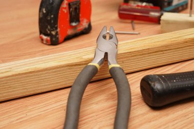 Plier, bir ev yenileme projesi için kullanılacak. Fotoğraf: Marty Jean-Louis