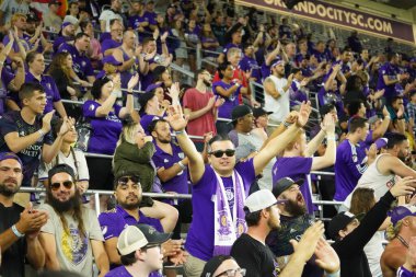 Orlando City SC, 19 Haziran 2019 Çarşamba günü Orlando 'daki Exploria Stadyumu' nda düzenlenen ABD Açık Kupası sırasında New England Devrimi 'ne ev sahipliği yaptı. Fotoğraf: Marty Jean-Louis