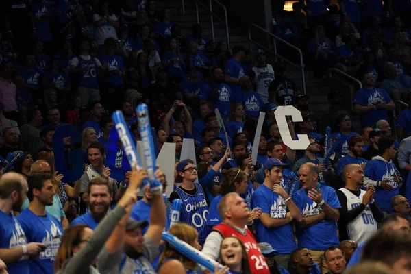 Orlando Magic Hosts Toronto Rapters Během Prvního Kola Play Nba — Stock fotografie