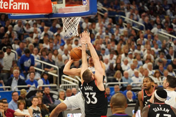 Orlando Magic Ospita Toronto Rapters Durante Primo Turno Dei Playoff — Foto Stock