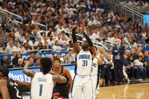 Orlando Magic Hosts Toronto Rapters Nba Playoff Amway Arena Orlando — Φωτογραφία Αρχείου