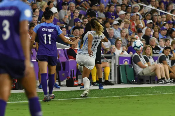 Orlando Pride Värd För Sky Blue Exploria Stadium Lördagen Den — Stockfoto