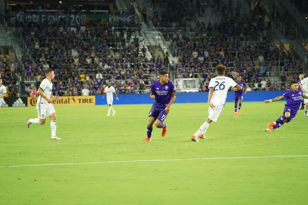 Orlando City Hostí Philadelphia Union Stadionu Exploria Orlandu Florida Středu — Stock fotografie