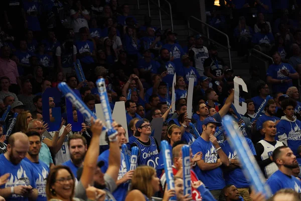 Orlando Magic Acoge Los Toronto Rapters Durante Primera Ronda Playoffs —  Fotos de Stock