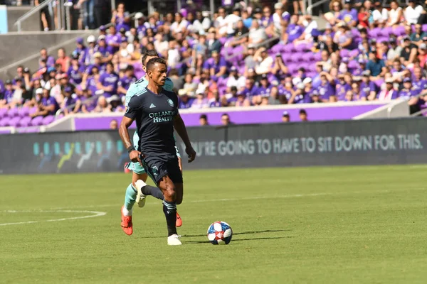 Orlando City Organiseert Vancouver Whitecaps Het Orlando City Stadium Zaterdag — Stockfoto