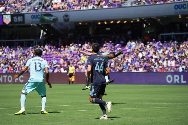 Orlando City Recebe Vancouver Whitecaps Orlando City Stadium Sábado Abril — Fotografia de Stock