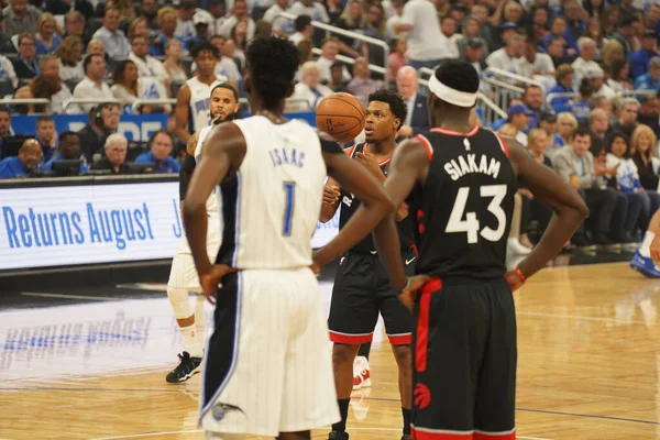 Orlando Magic Hosts Toronto Rapters Nba Playoff Amway Arena Orlando — Stockfoto