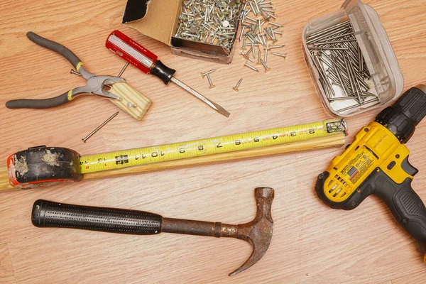 Construction tools being used for a home renovation project.  Photo Credit:  Marty Jean-Louis