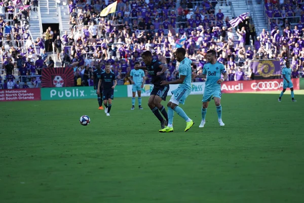 Orlando City Recebe Vancouver Whitecaps Orlando City Stadium Sábado Abril — Fotografia de Stock