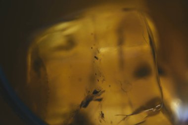 Hafif arkaplanda makro buz küpleri