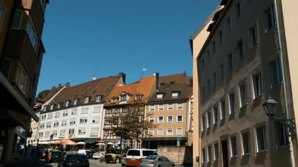 Vackra hus. Nationella tyska hem i Nürnberg — Stockvideo