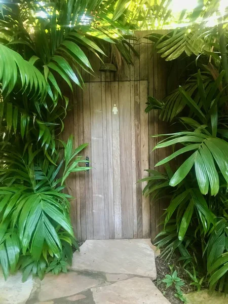 Entrance to women\'s bathroom, Minas Gerais, Brazil