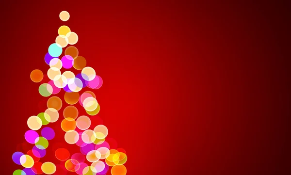 Χριστουγεννιάτικα φωτάκια στο δέντρο, εκτός εστίασης — Διανυσματικό Αρχείο