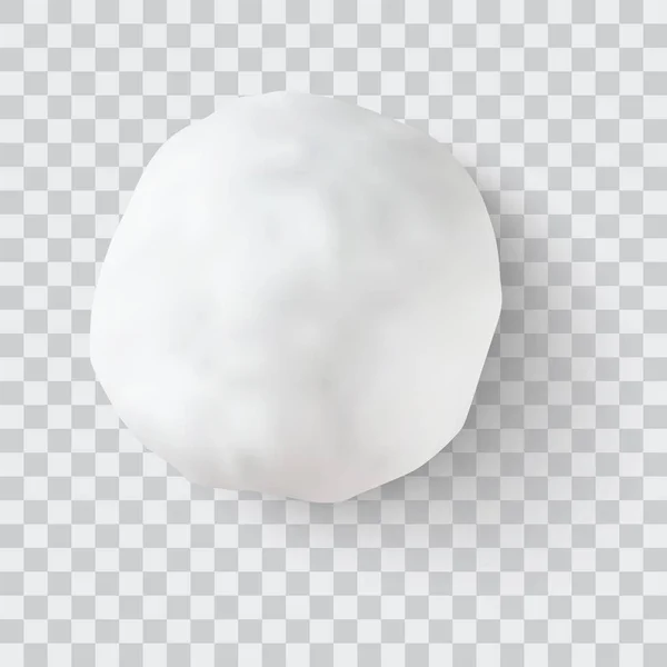 Ilustração vetorial de bola de neve — Vetor de Stock